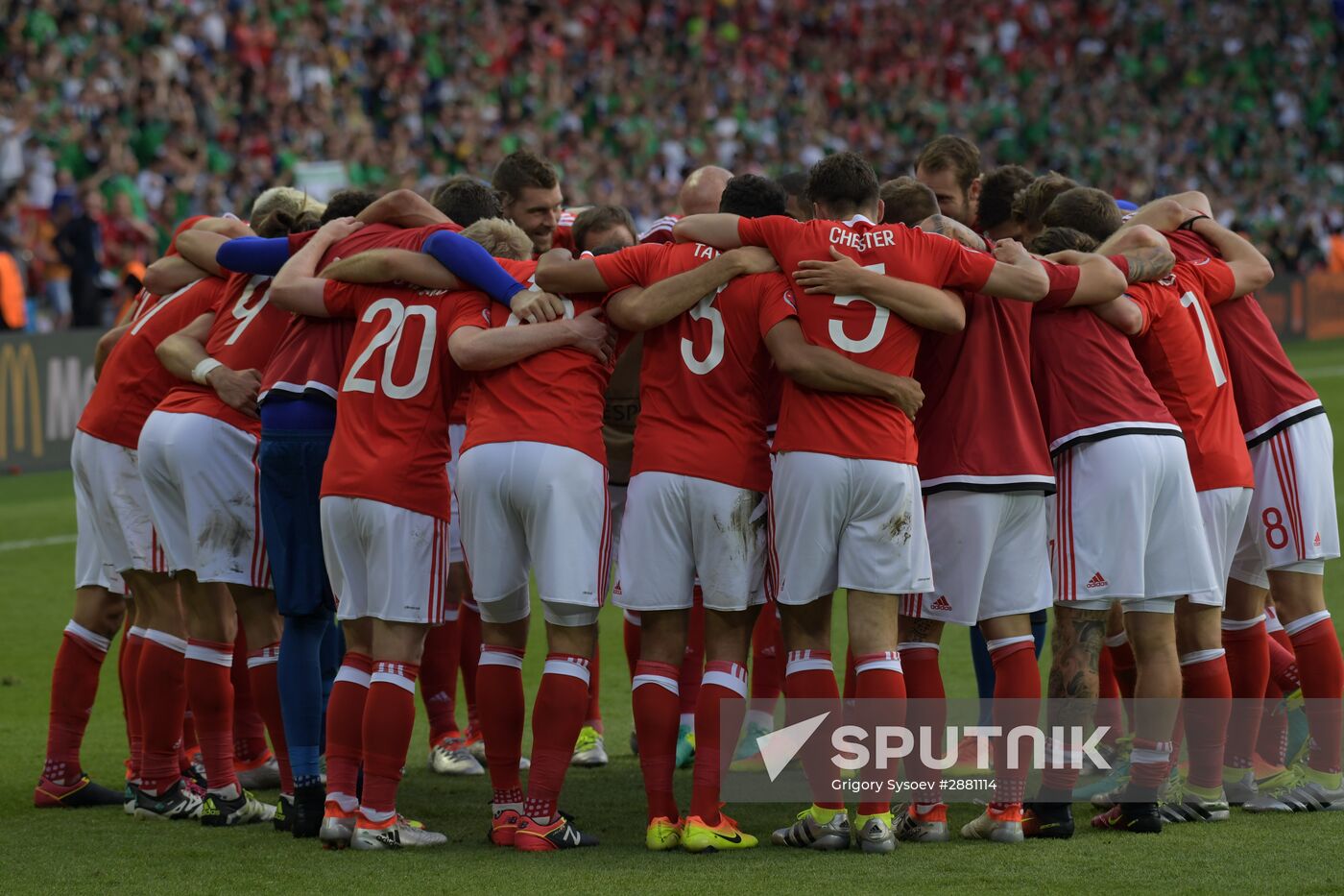 Football. UEFA Euro 2016. Wales vs. Northern Ireland