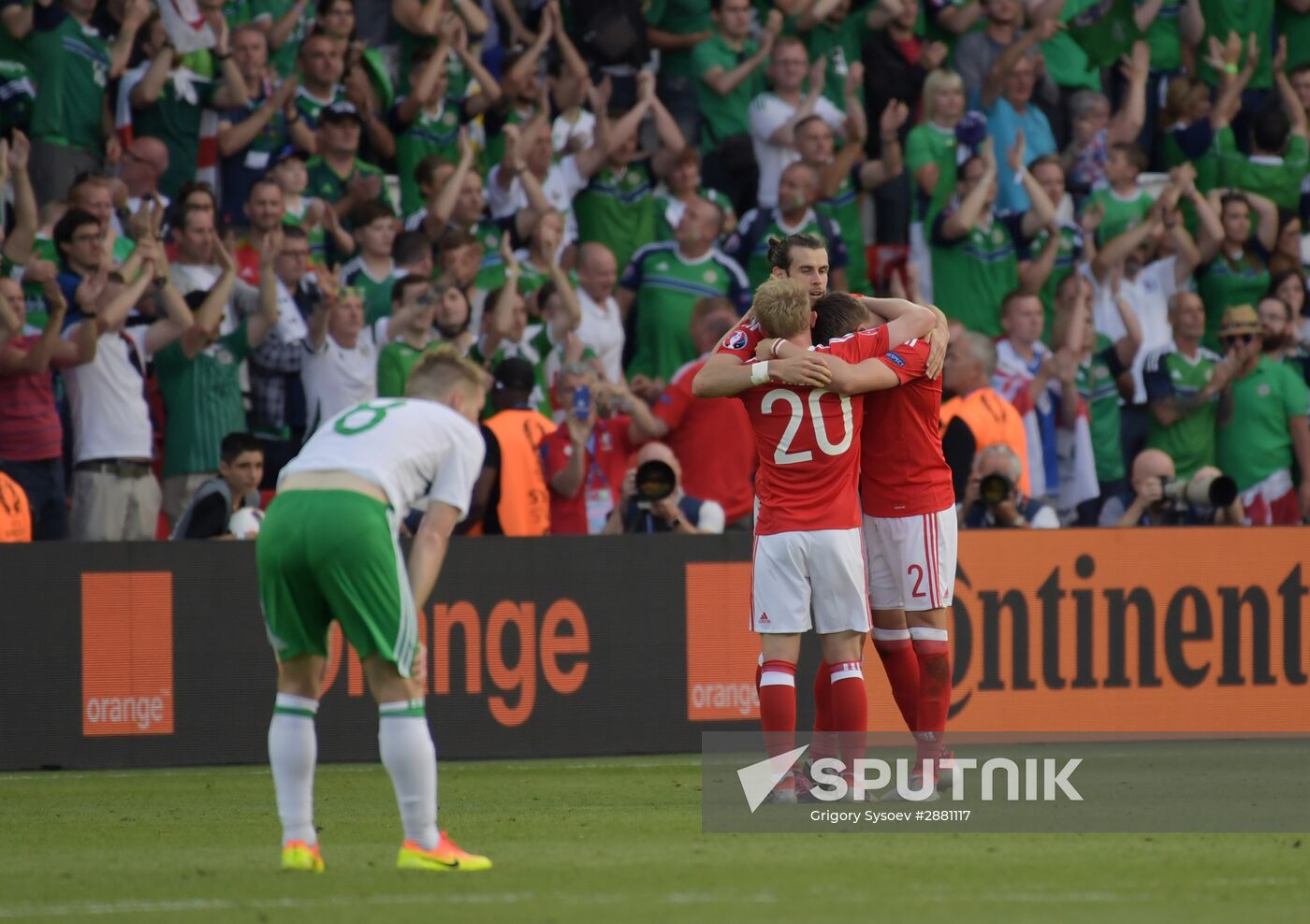 Football. UEFA Euro 2016. Wales vs. Northern Ireland