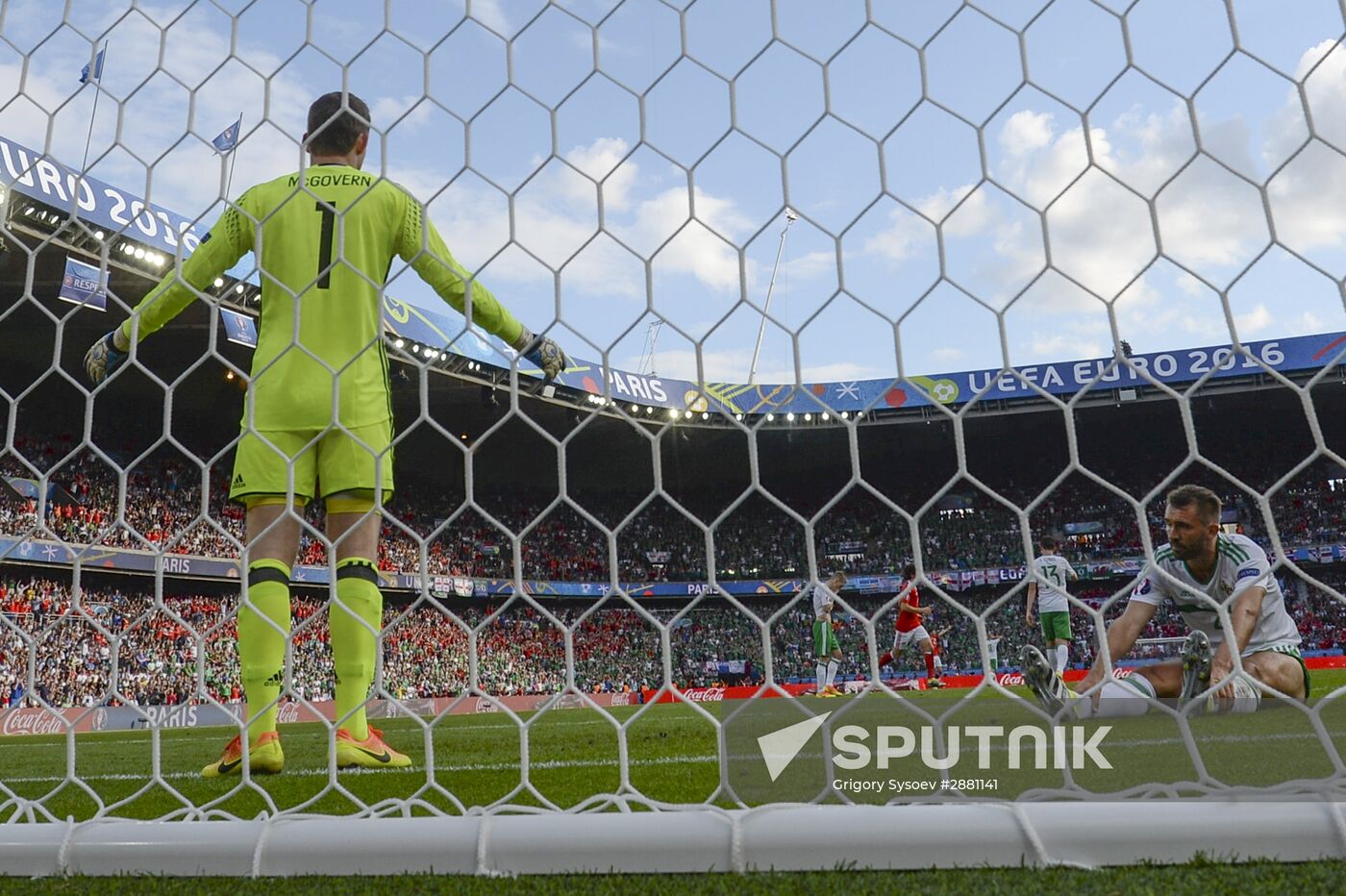 Football. UEFA Euro 2016. Wales vs. Northern Ireland