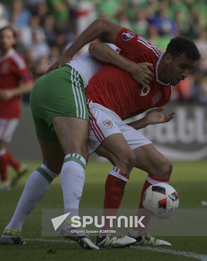 Football. UEFA Euro 2016. Wales vs. Northern Ireland