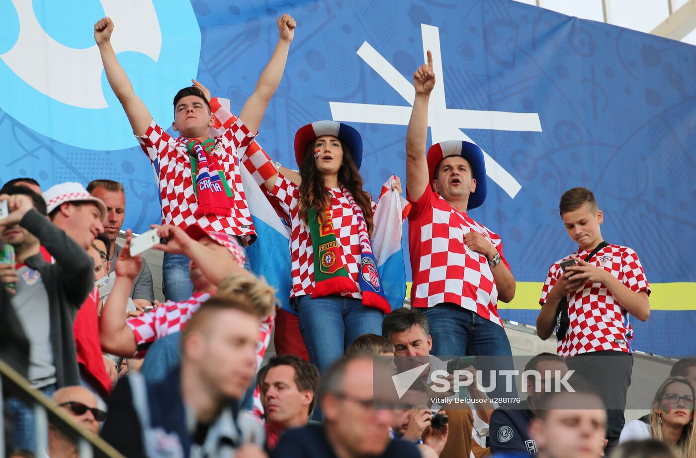 Football. UEFA Euro 2016. Croatia vs. Portugal