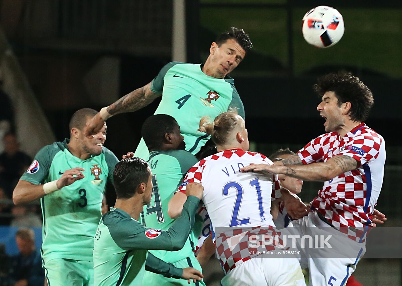 Football. UEFA Euro 2016. Croatia vs. Portugal