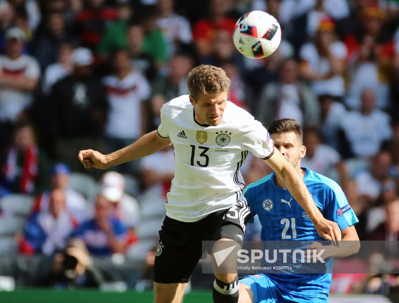 Football. 2016 UEFA European Championship. Germany vs. Slovakia