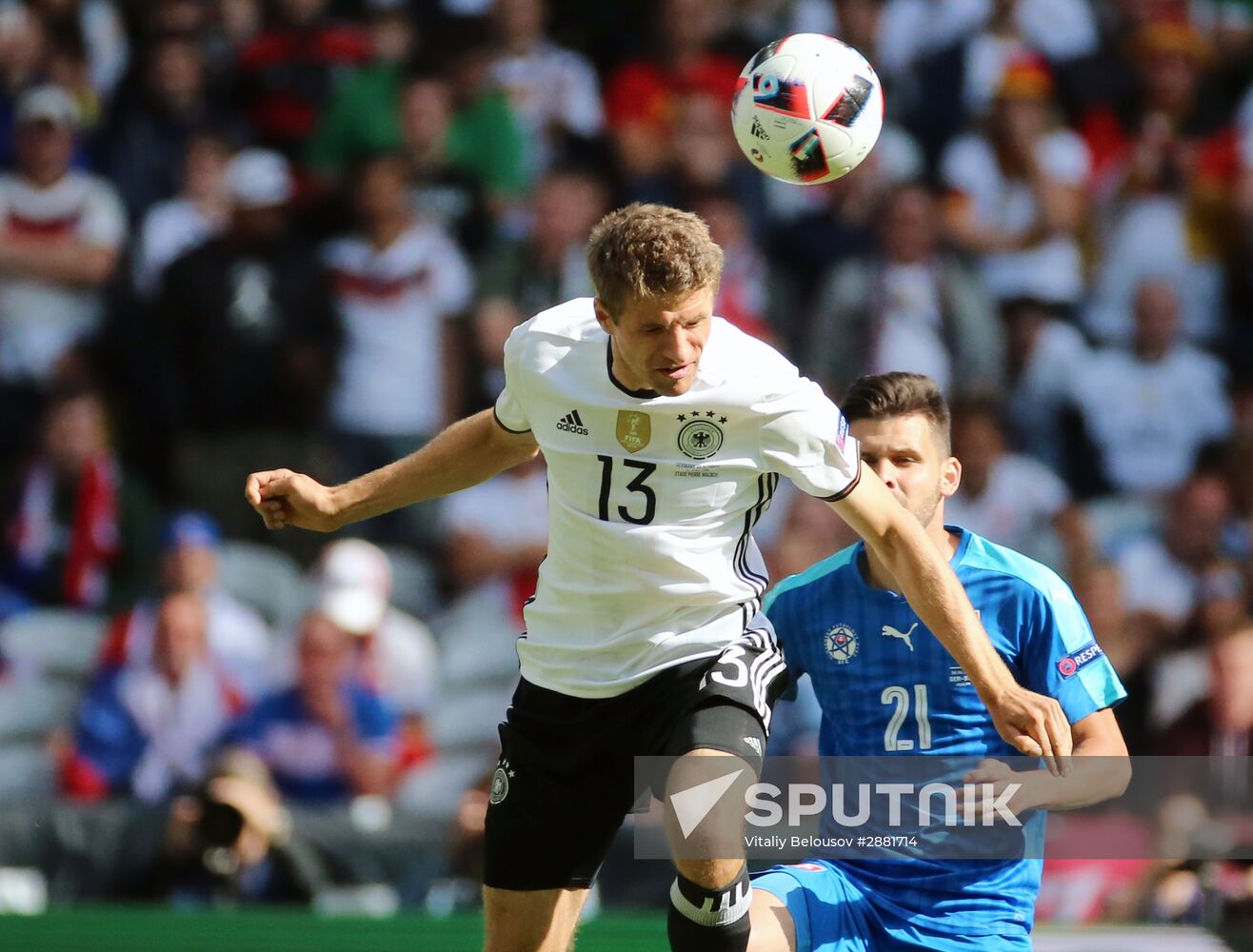 Football. 2016 UEFA European Championship. Germany vs. Slovakia