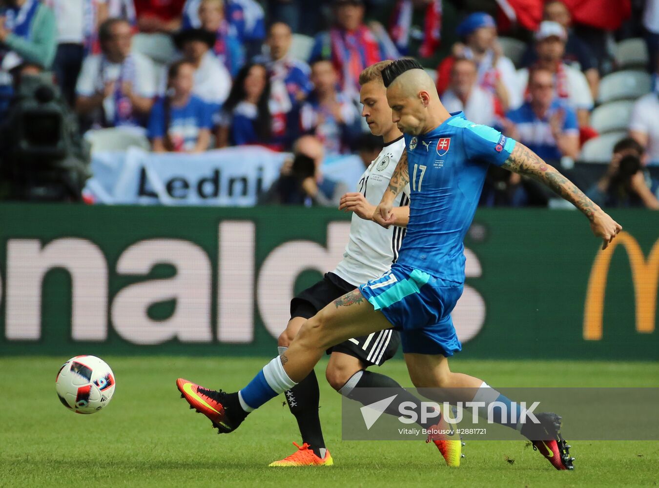 Football. 2016 UEFA European Championship. Germany vs. Slovakia