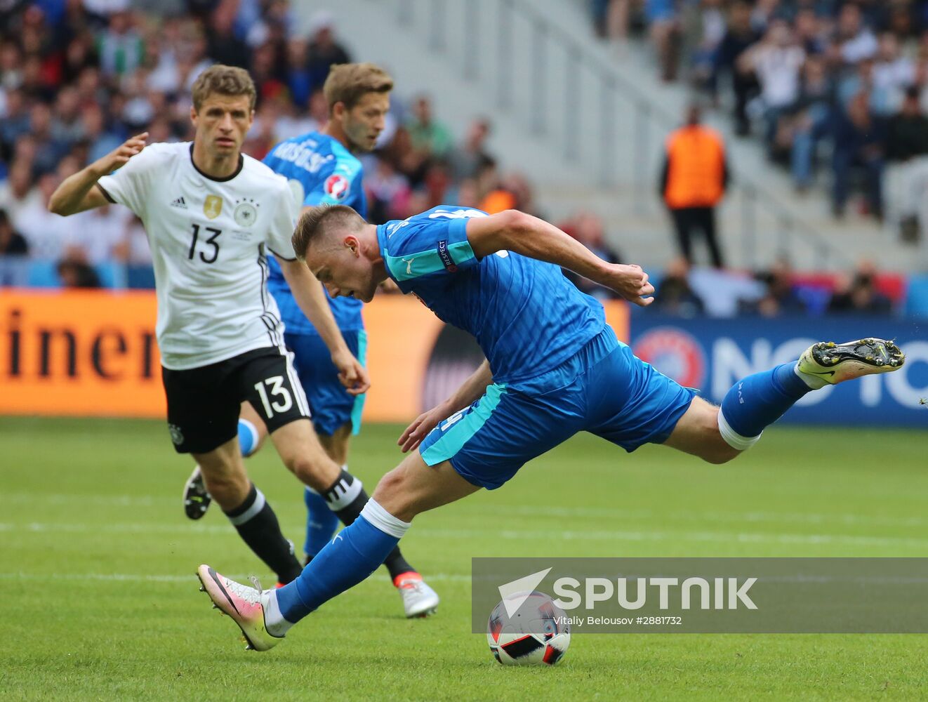 Football. 2016 UEFA European Championship. Germany vs. Slovakia