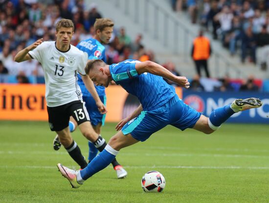 Football. 2016 UEFA European Championship. Germany vs. Slovakia
