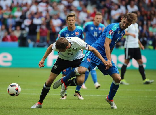 Football. 2016 UEFA European Championship. Germany vs. Slovakia
