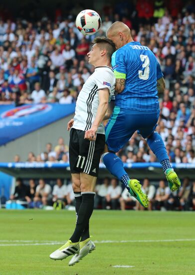 Football. 2016 UEFA European Championship. Germany vs. Slovakia