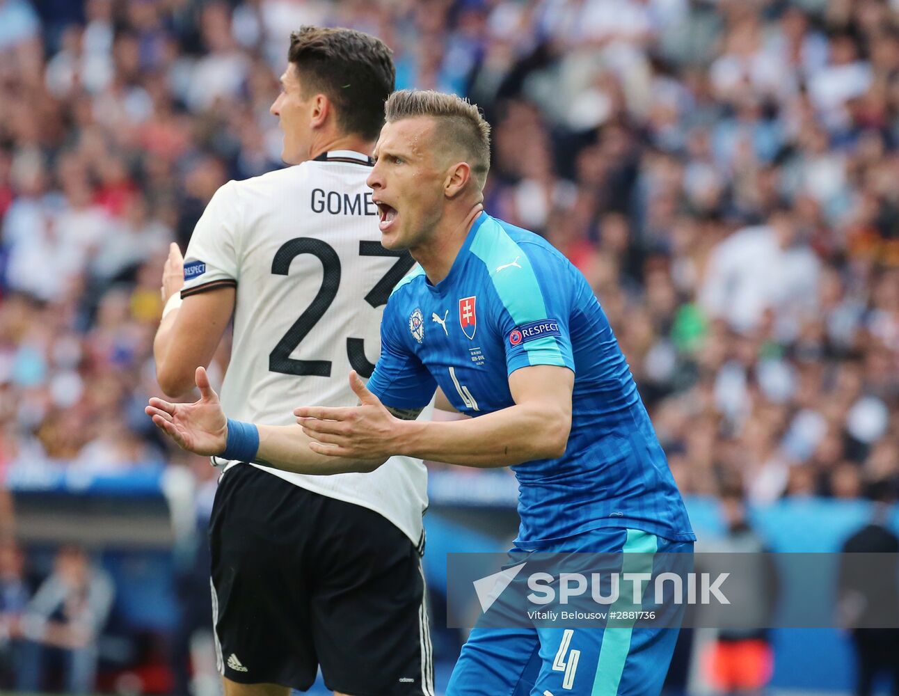 Football. 2016 UEFA European Championship. Germany vs. Slovakia