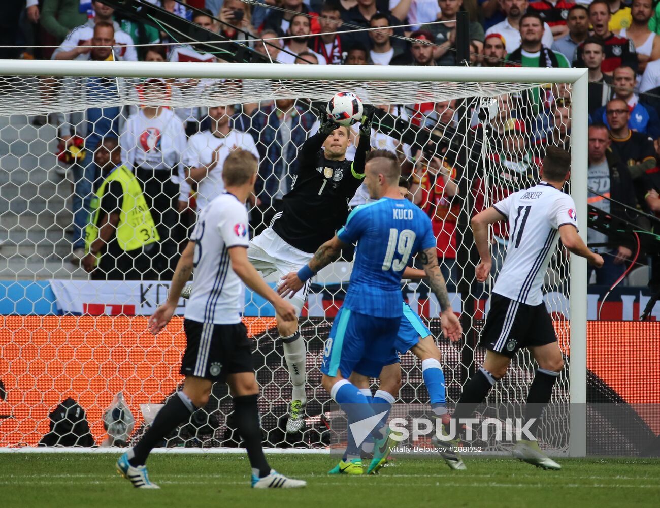 Football. 2016 UEFA European Championship. Germany vs. Slovakia