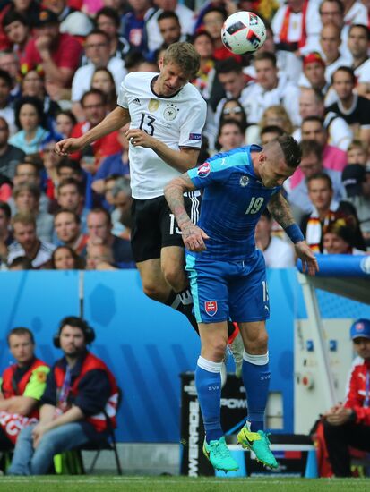 Football. 2016 UEFA European Championship. Germany vs. Slovakia
