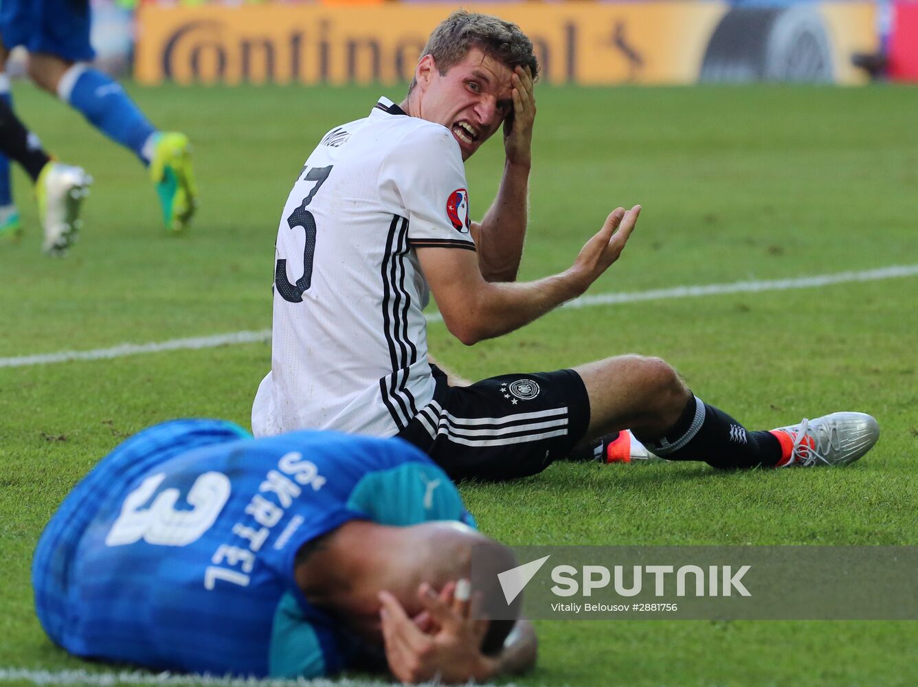 Football. 2016 UEFA European Championship. Germany vs. Slovakia