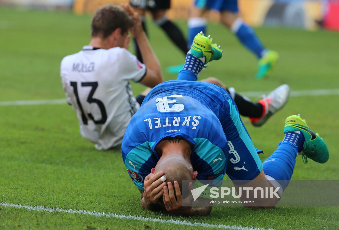 Football. 2016 UEFA European Championship. Germany vs. Slovakia