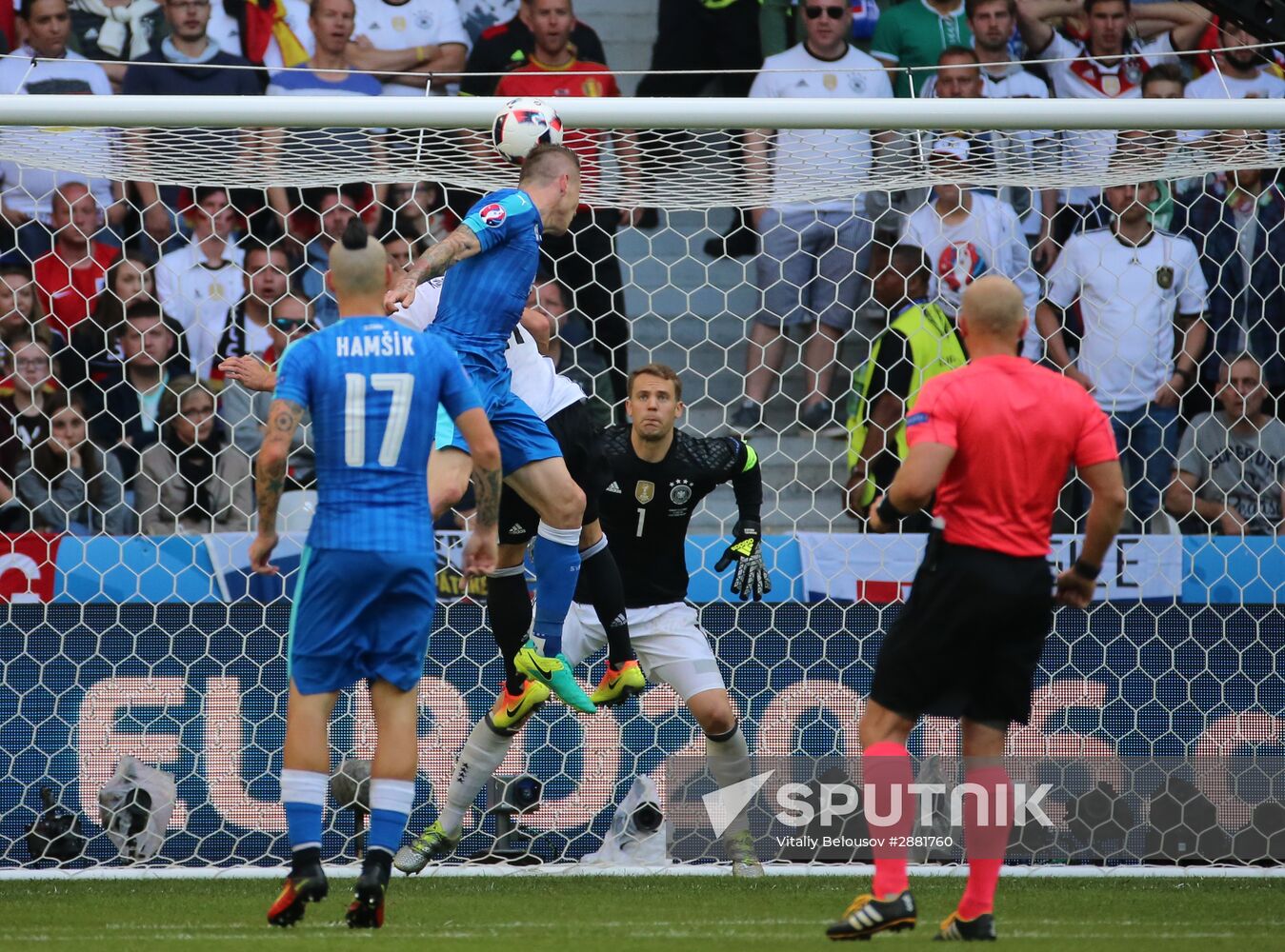 Football. 2016 UEFA European Championship. Germany vs. Slovakia