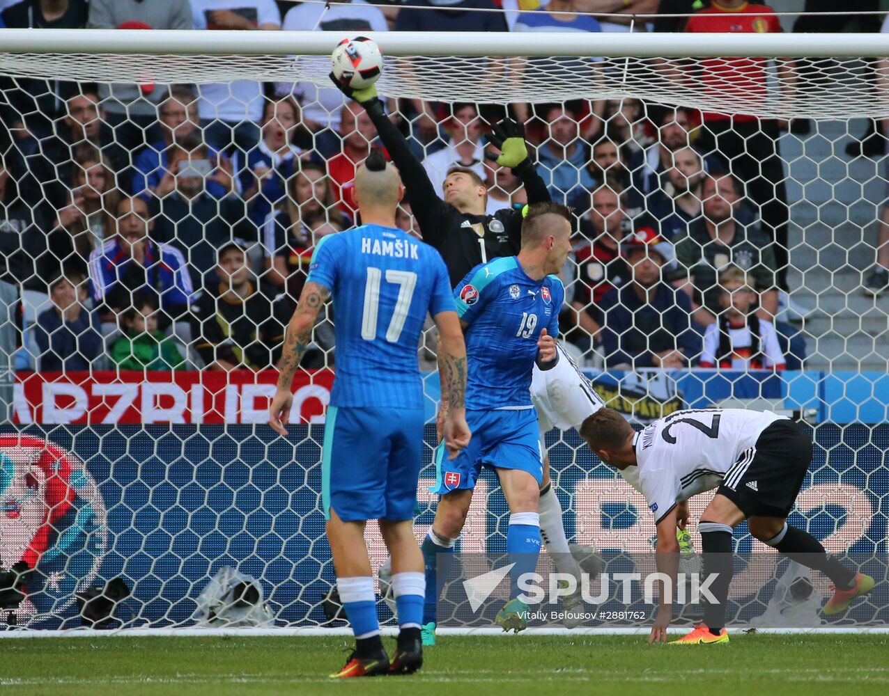 Football. 2016 UEFA European Championship. Germany vs. Slovakia