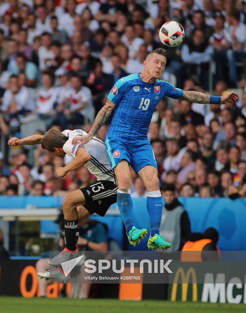 Football. 2016 UEFA European Championship. Germany vs. Slovakia