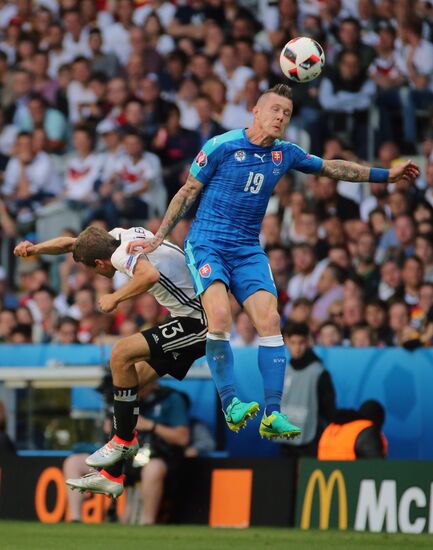 Football. 2016 UEFA European Championship. Germany vs. Slovakia