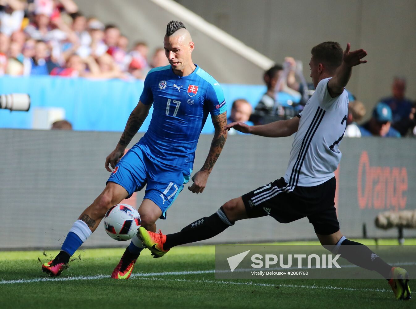 Football. 2016 UEFA European Championship. Germany vs. Slovakia