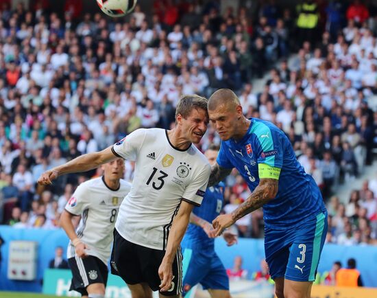 Football. 2016 UEFA European Championship. Germany vs. Slovakia