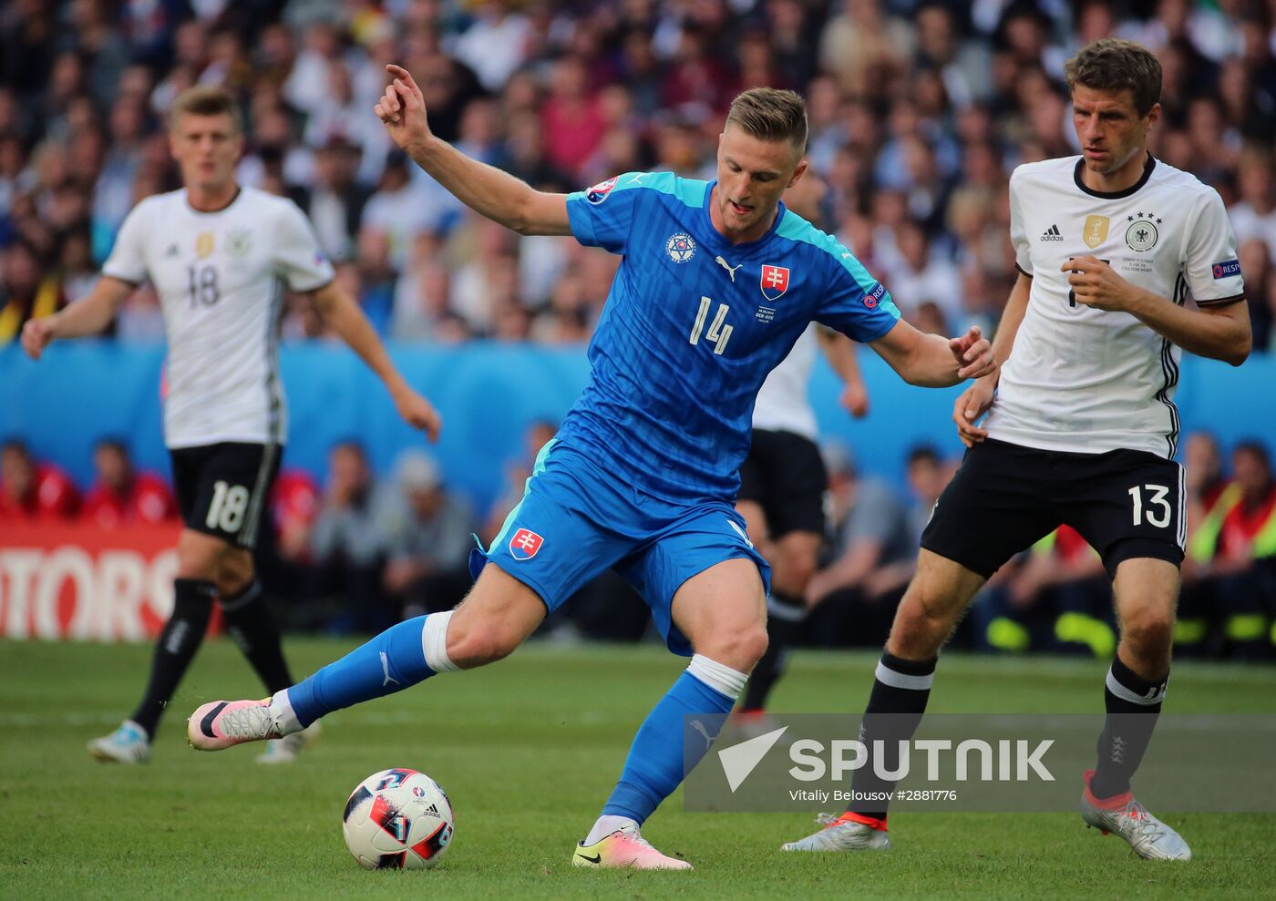 Football. 2016 UEFA European Championship. Germany vs. Slovakia