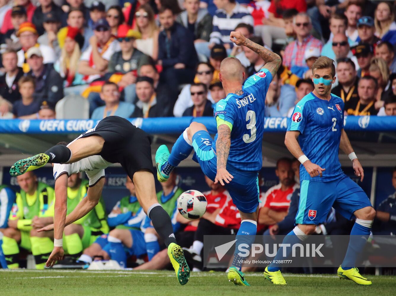 Football. 2016 UEFA European Championship. Germany vs. Slovakia