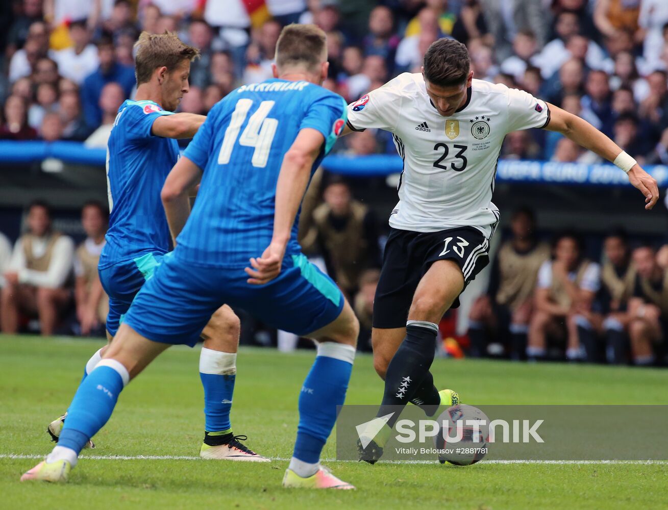 Football. 2016 UEFA European Championship. Germany vs. Slovakia