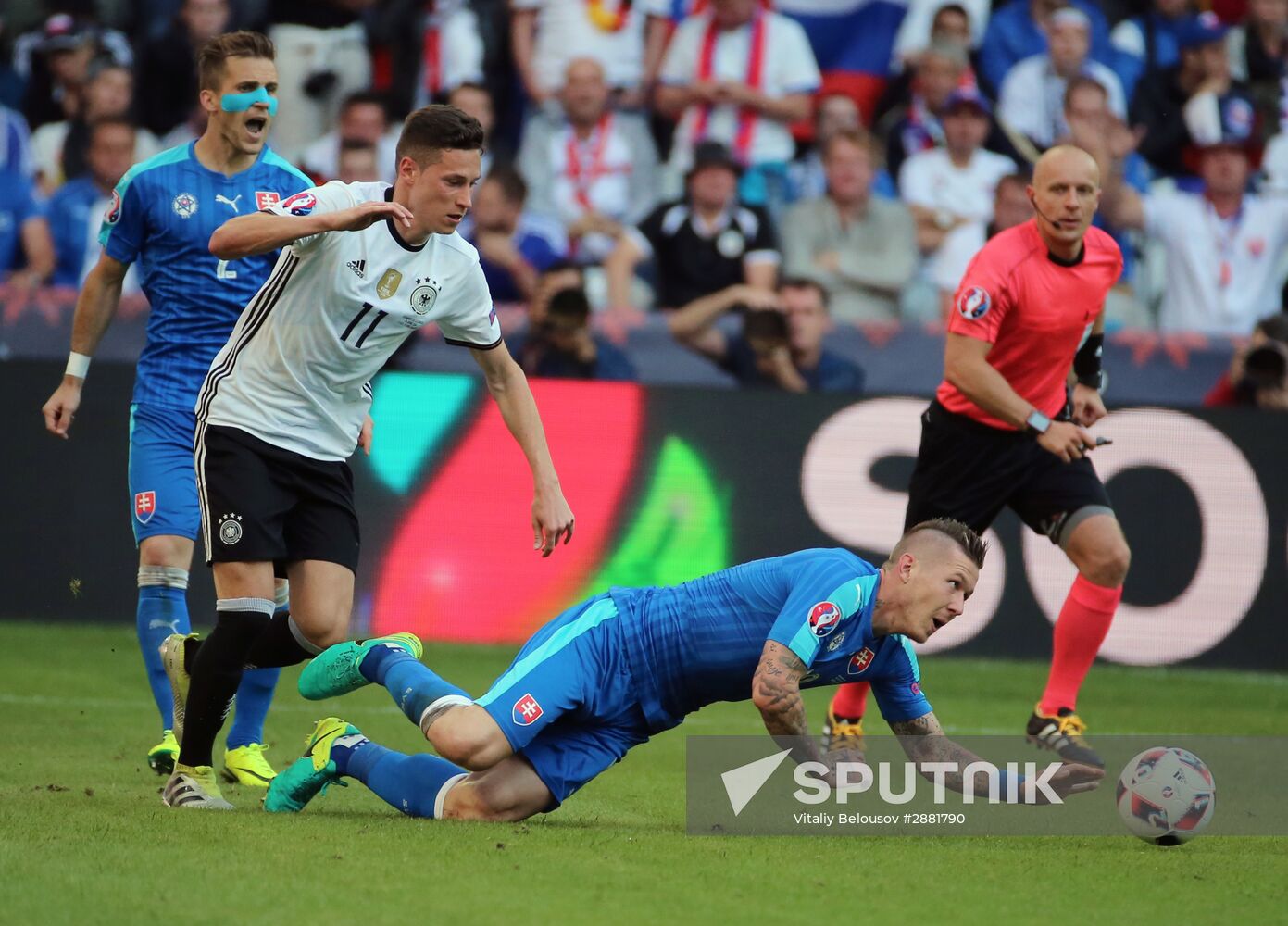 Football. 2016 UEFA European Championship. Germany vs. Slovakia