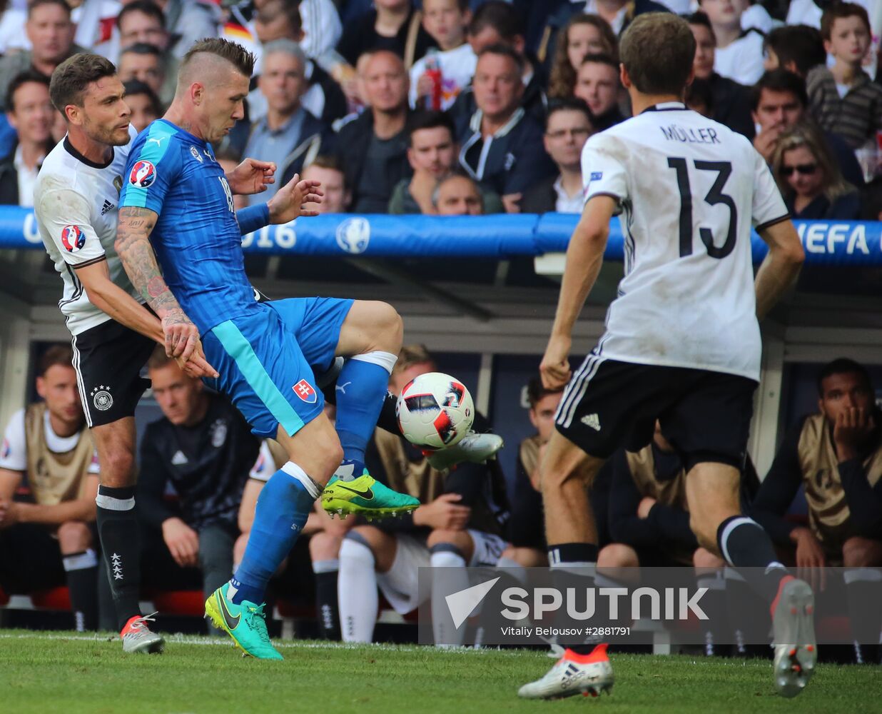 Football. 2016 UEFA European Championship. Germany vs. Slovakia
