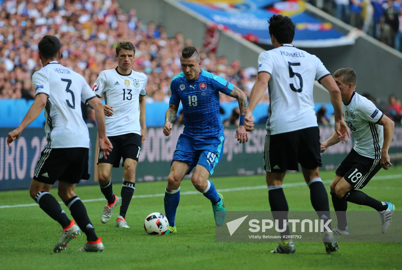 Football. 2016 UEFA European Championship. Germany vs. Slovakia