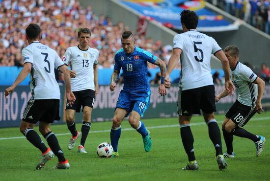 Football. 2016 UEFA European Championship. Germany vs. Slovakia