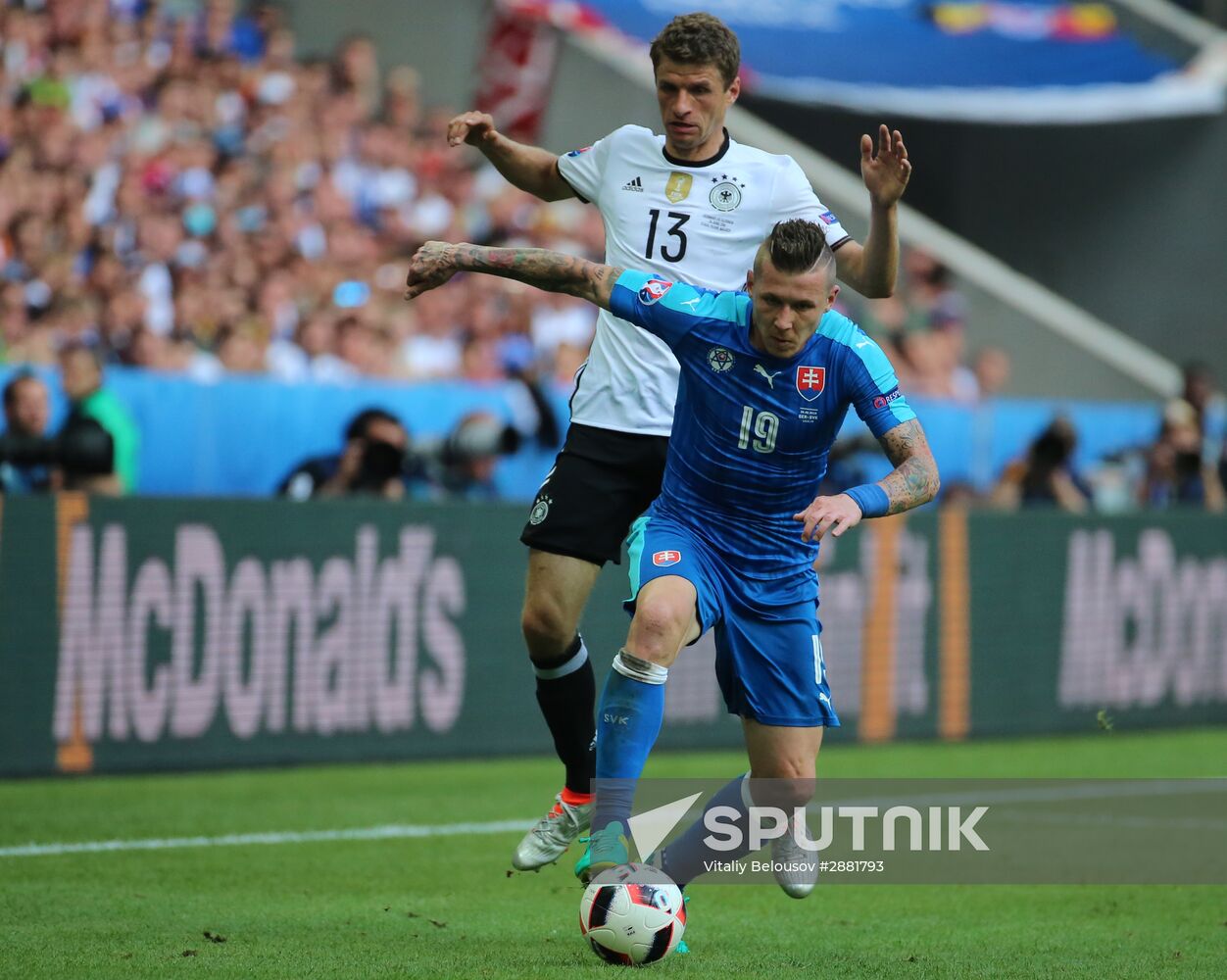 Football. 2016 UEFA European Championship. Germany vs. Slovakia