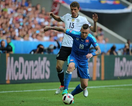 Football. 2016 UEFA European Championship. Germany vs. Slovakia