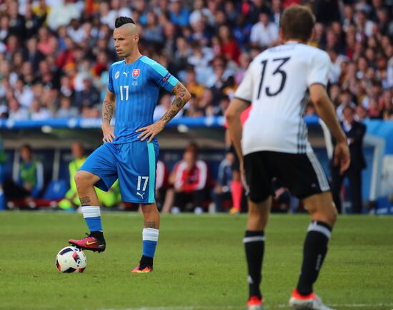 Football. 2016 UEFA European Championship. Germany vs. Slovakia