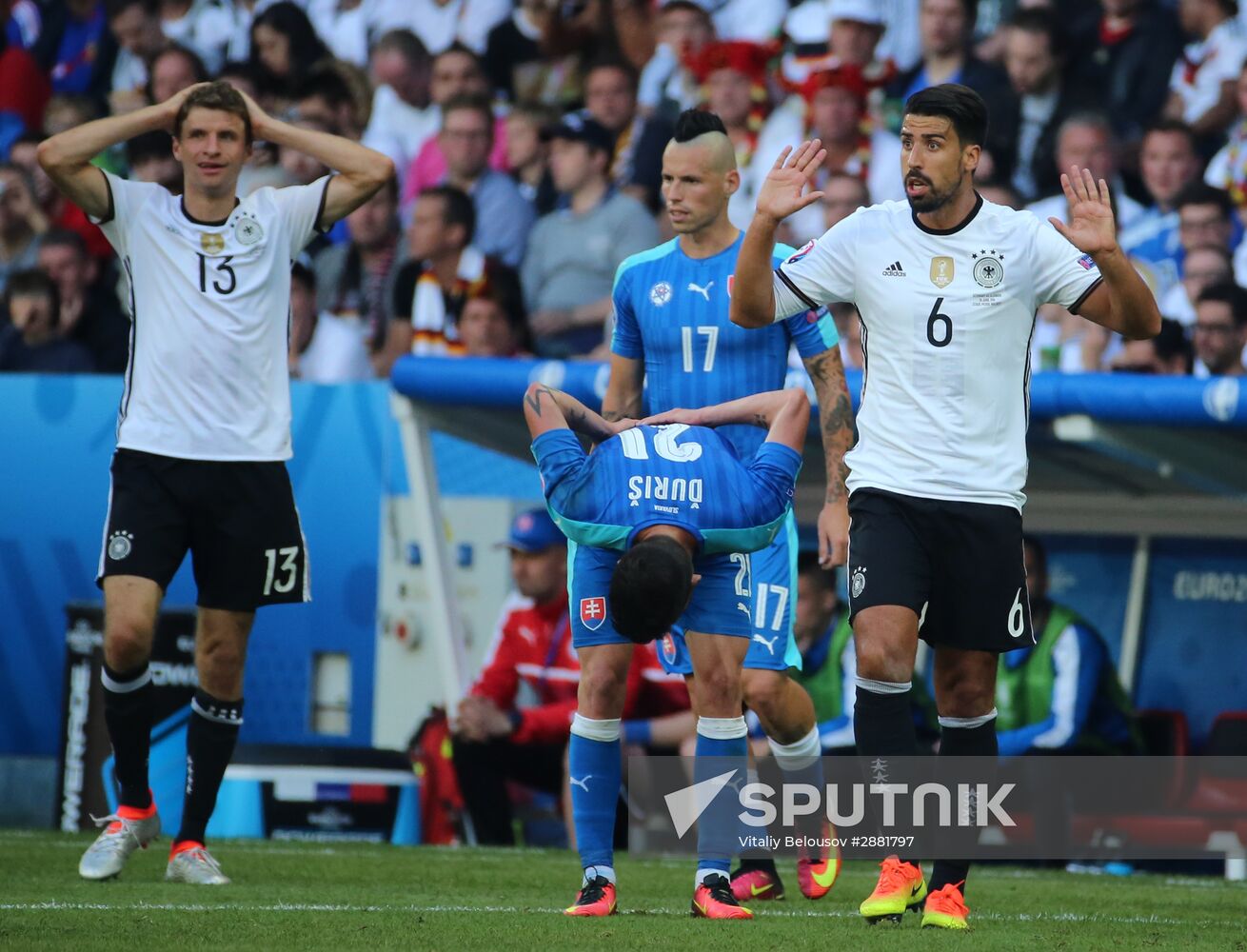 Football. 2016 UEFA European Championship. Germany vs. Slovakia