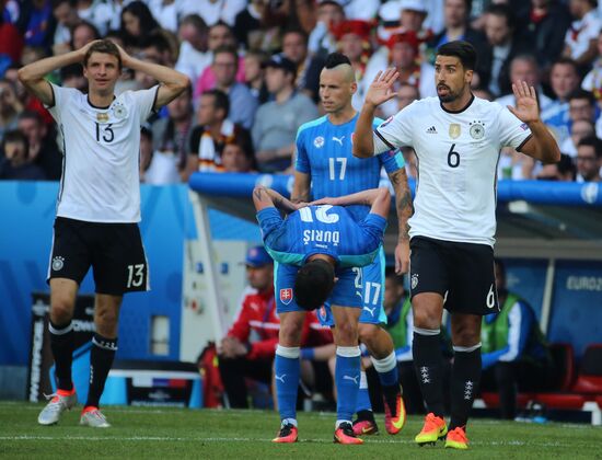 Football. 2016 UEFA European Championship. Germany vs. Slovakia