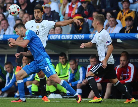 Football. 2016 UEFA European Championship. Germany vs. Slovakia
