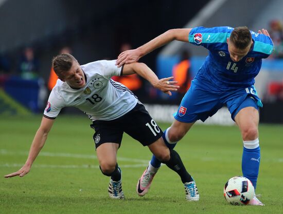 Football. 2016 UEFA European Championship. Germany vs. Slovakia