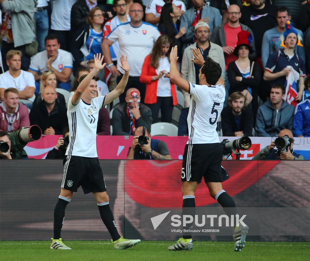 Football. 2016 UEFA European Championship. Germany vs. Slovakia