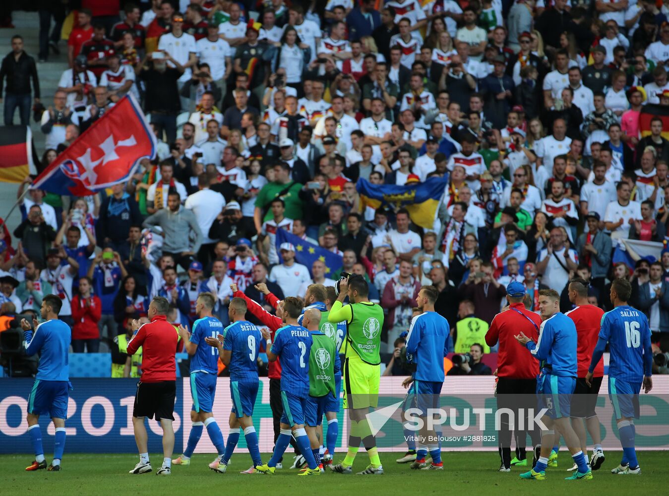 Football. 2016 UEFA European Championship. Germany vs. Slovakia
