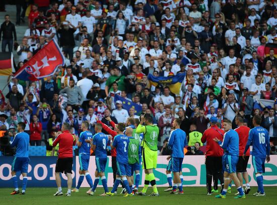 Football. 2016 UEFA European Championship. Germany vs. Slovakia