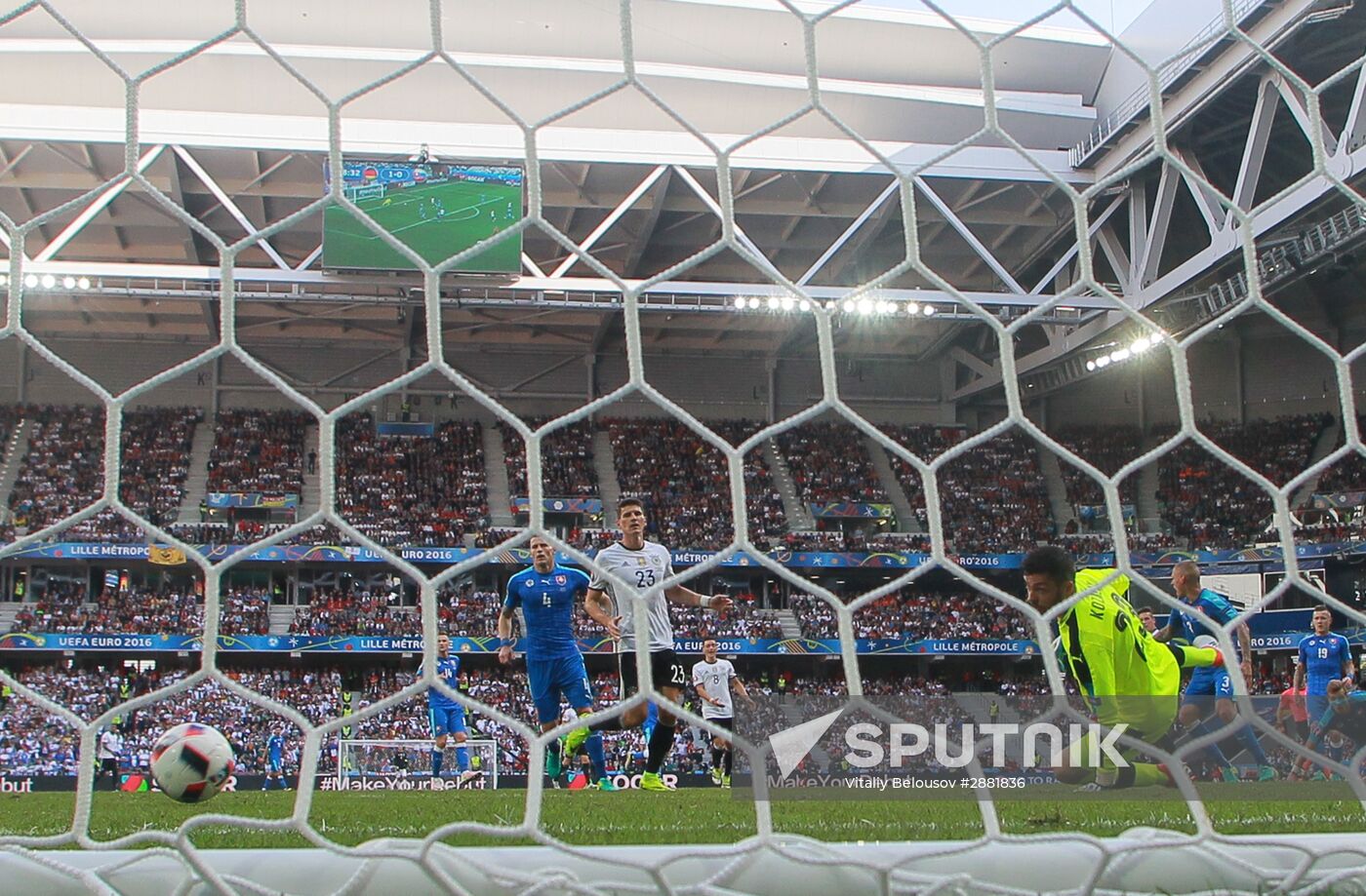 Football. 2016 UEFA European Championship. Germany vs. Slovakia