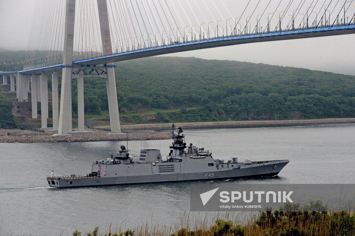 Welcoming Indian Navy ships in Vladivostok