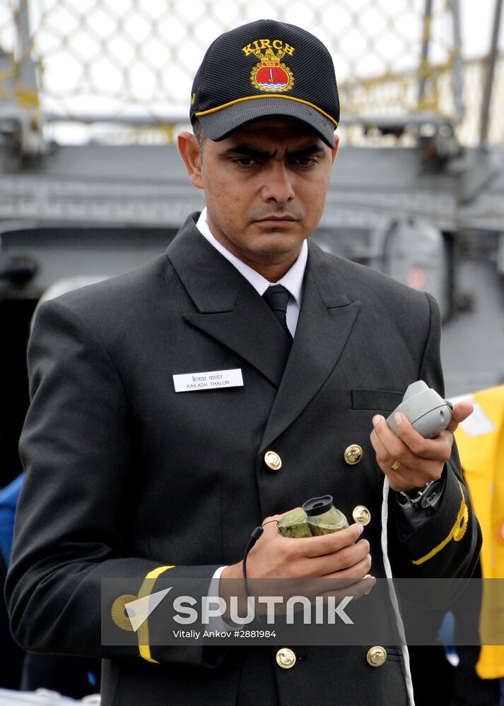 Welcoming Indian Navy ships in Vladivostok