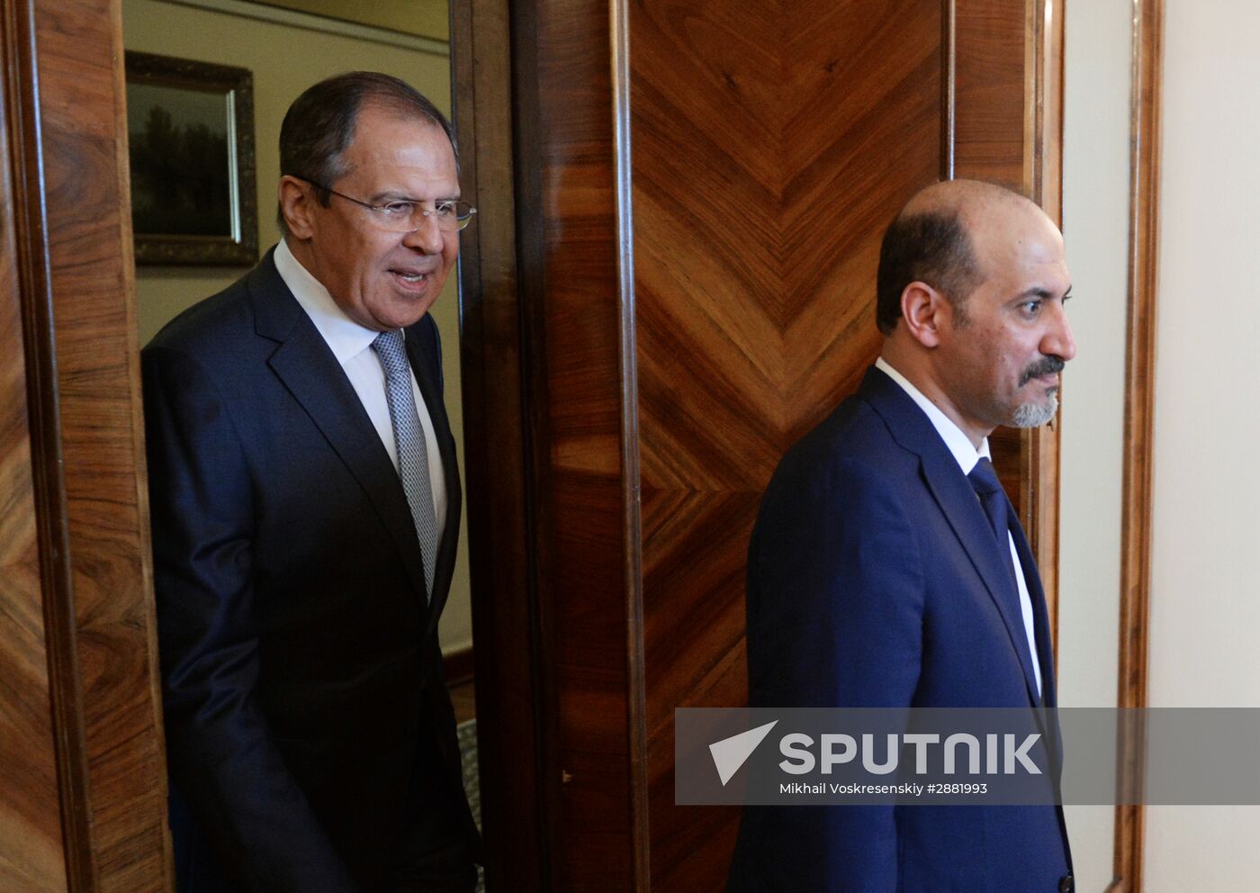 Sergei Lavrov meets with Syrian opposition delegation led by Ahmad al-Jarba