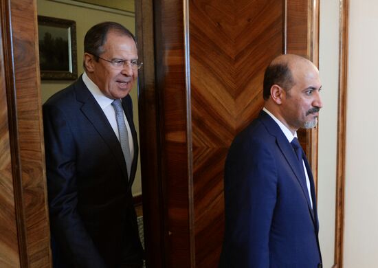 Sergei Lavrov meets with Syrian opposition delegation led by Ahmad al-Jarba