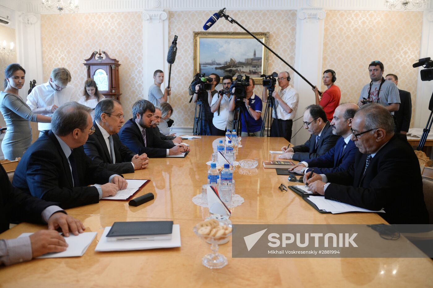 Sergei Lavrov meets with Syrian opposition delegation led by Ahmad al-Jarba