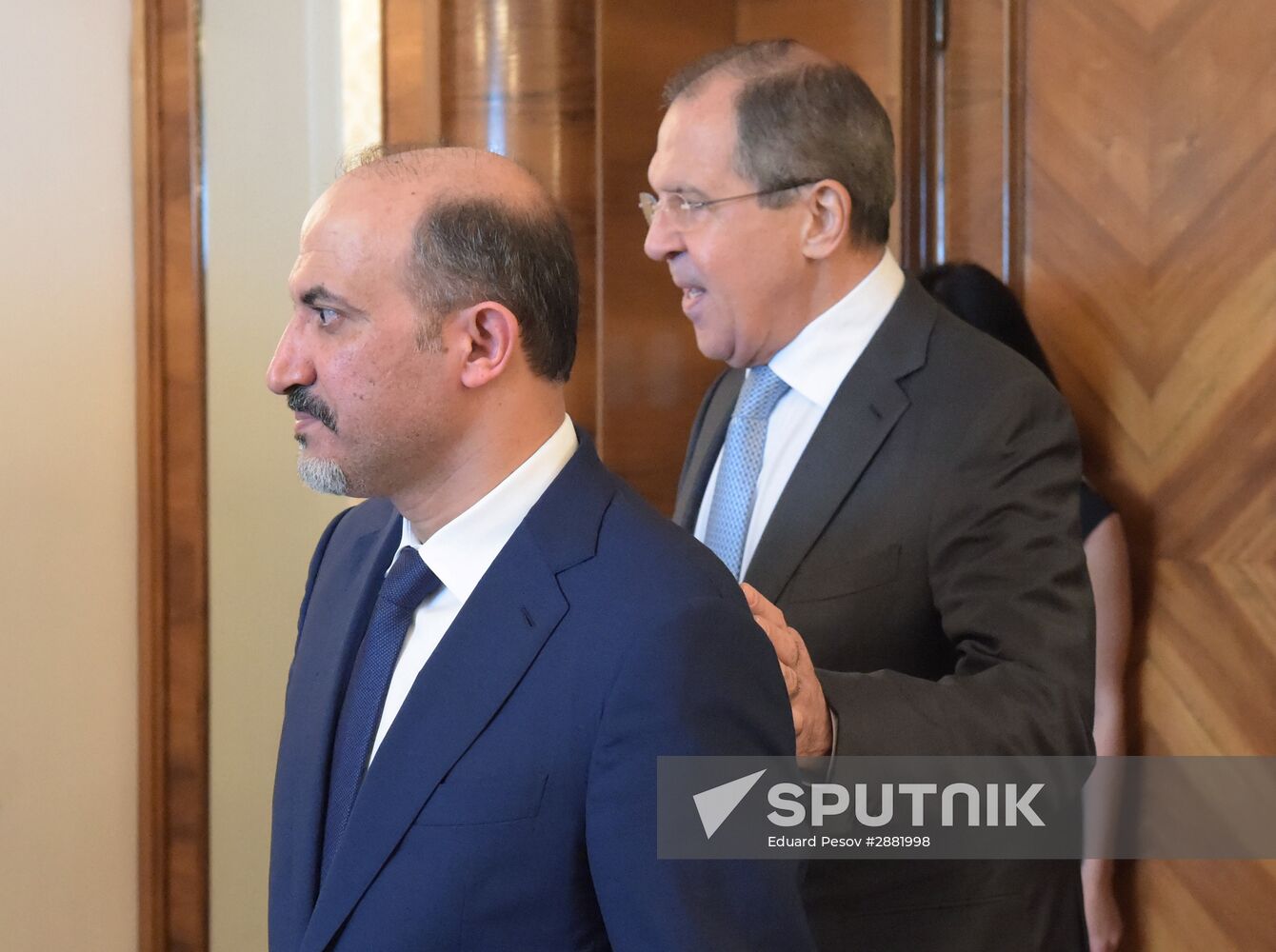 Sergei Lavrov meets with Syrian opposition delegation led by Ahmad al-Jarba