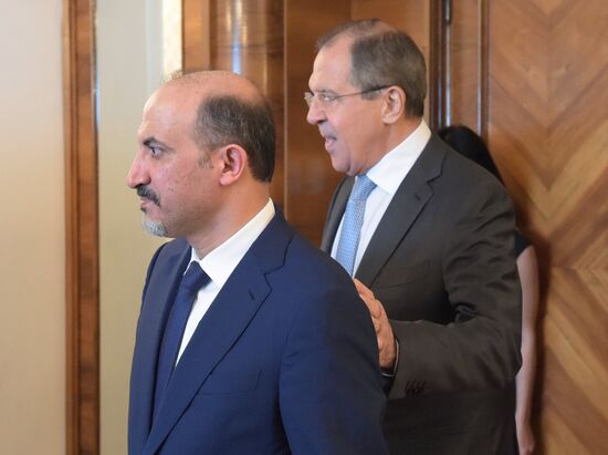 Sergei Lavrov meets with Syrian opposition delegation led by Ahmad al-Jarba