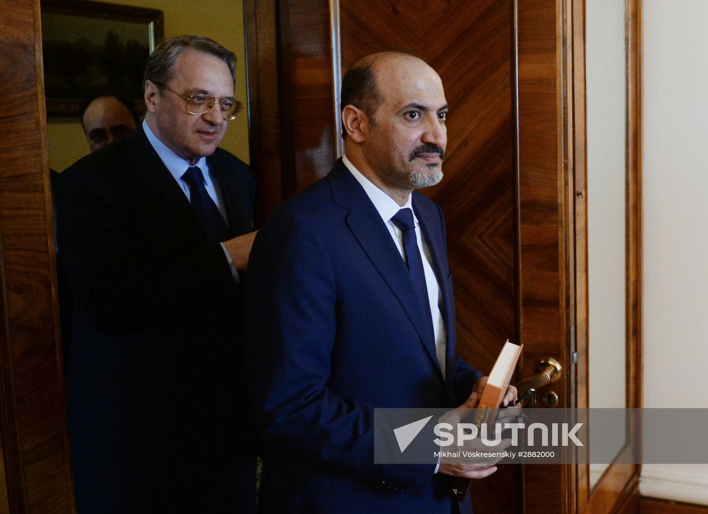 Sergei Lavrov meets with Syrian opposition delegation led by Ahmad al-Jarba